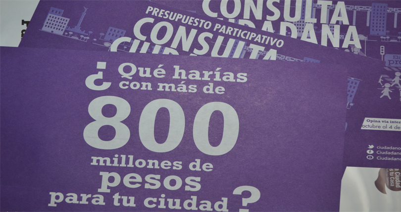 Serán consultados 13 mil 177 proyectos del presupuesto participativo