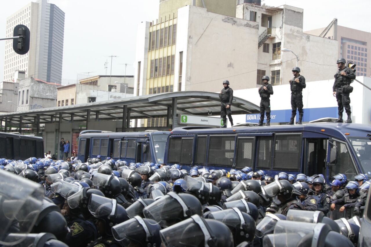 «Encapsularon» a maestros de la CNTE en la CdMx