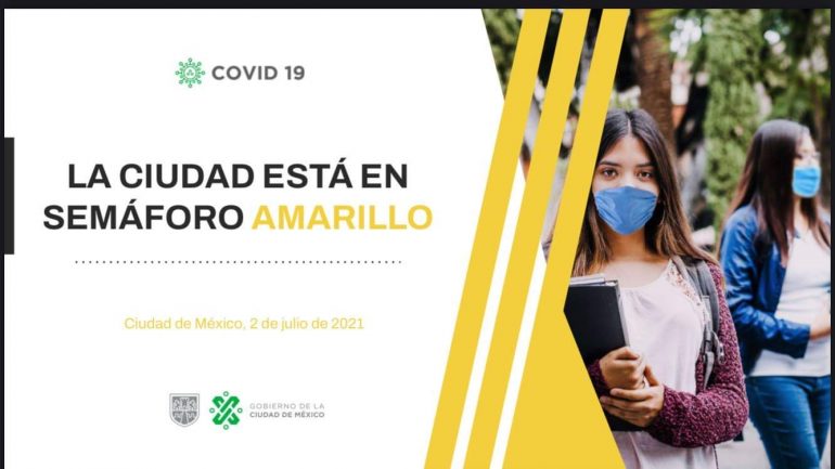 La CDMX estará en semáforo amarillo por dos semanas