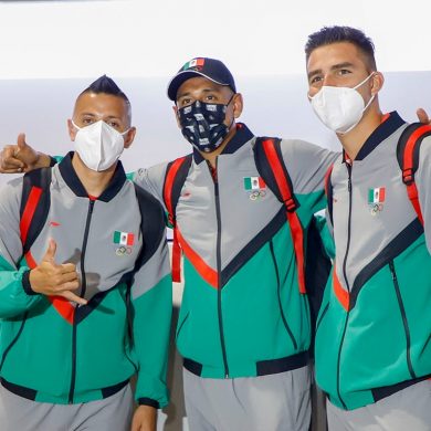 Primer contingente de Olímpicos mexicanos llega a Japón