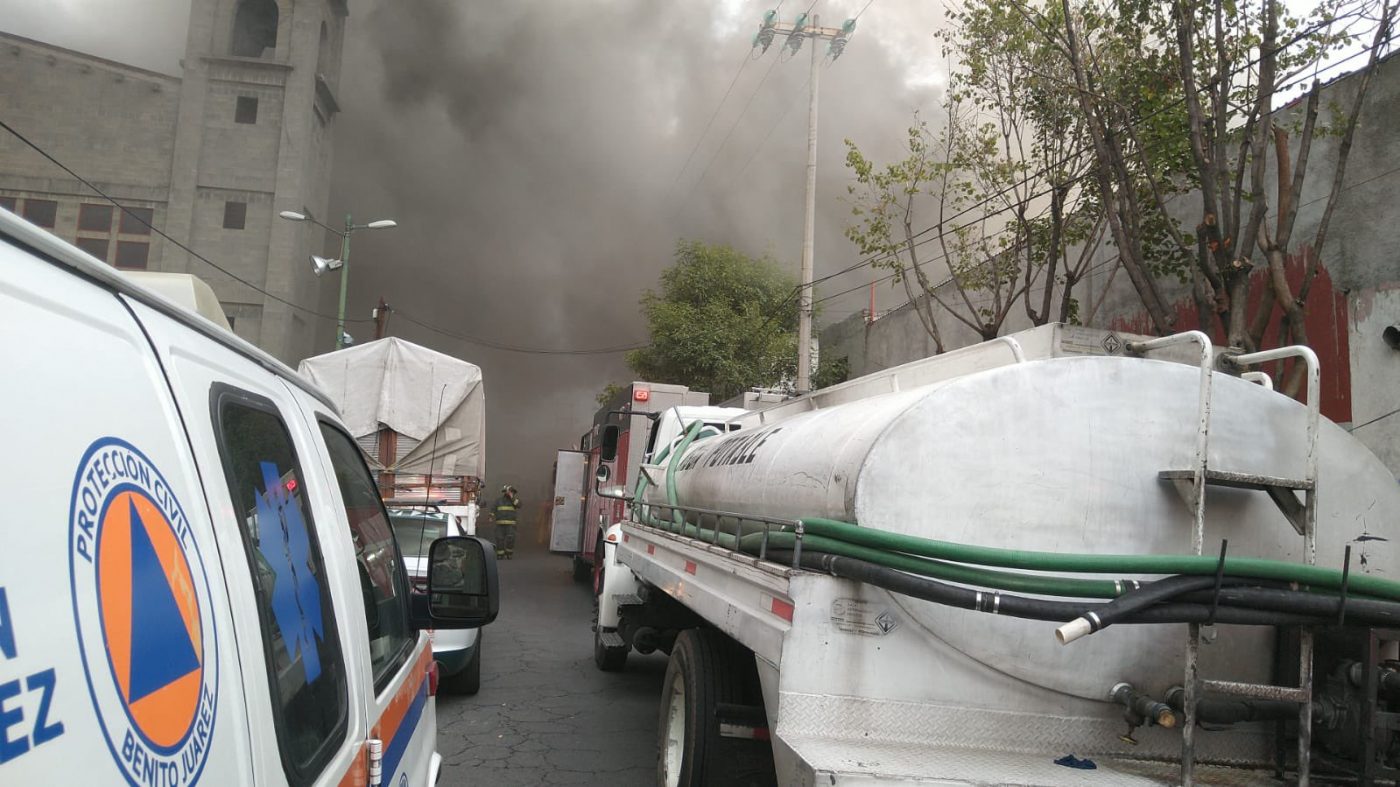 Incendio en Benito Juárez CDMX