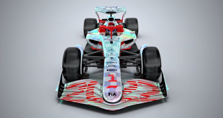 Rediseño al monoplaza de la F1 para 2022.