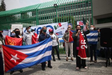 Protestas en CDMX por crisis en Cuba