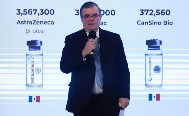 Julio, el mes con mayor recepción de vacunas: Ebrard