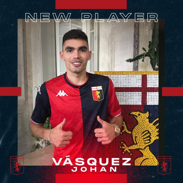 Johan Vázquez nuevo jugador del Genoa
