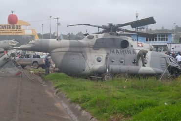 Cae helicóptero donde viajaba secretario de Gobierno de Veracruz