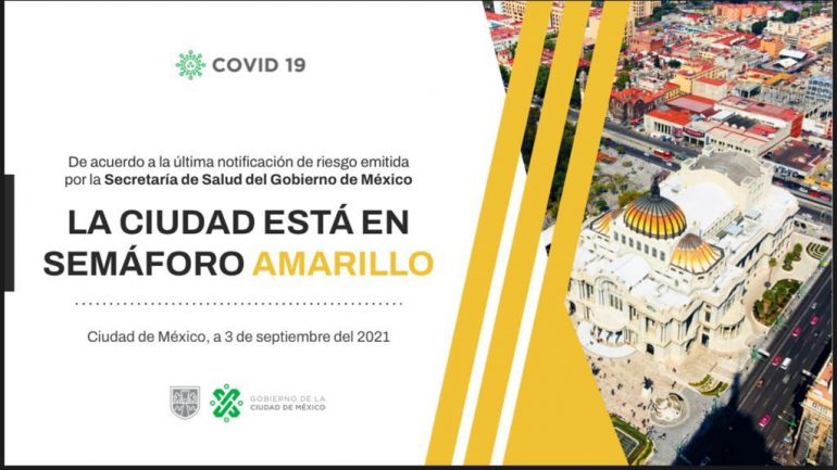 Pasa CDMX a semáforo amarillo