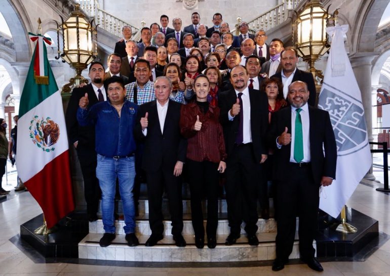 Se reúne Sheinbaum con nueva dirigencia sindical