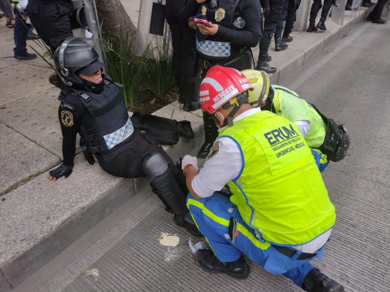Dejó 37 lesionados marcha por aborto legal