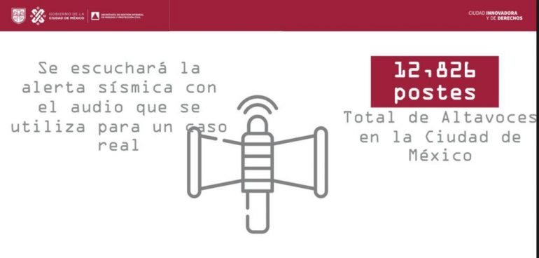 Sonará la alerta sísmica el 19 de septiembre