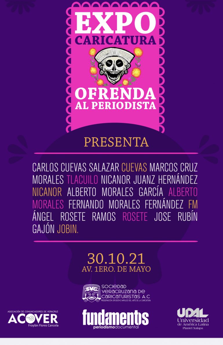 Caricaturistas veracruzanos lanzan expo “mortal”