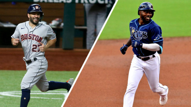 Rays y Astros dan el primer golpe en la Serie Divisional