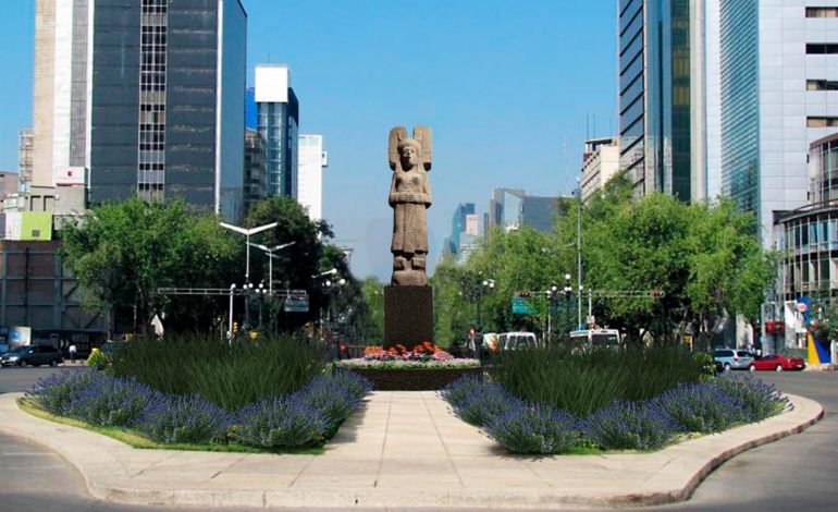 La “Joven de Amajac” sustituirá a estatua de Colón en Paseo de la Reforma