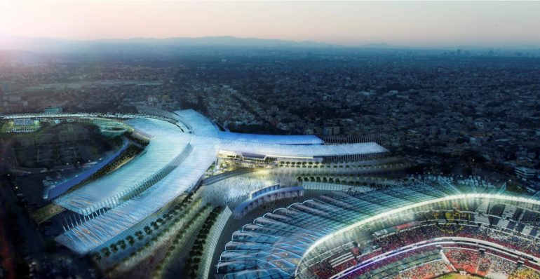 Mega obra del Estadio Azteca causa polémica