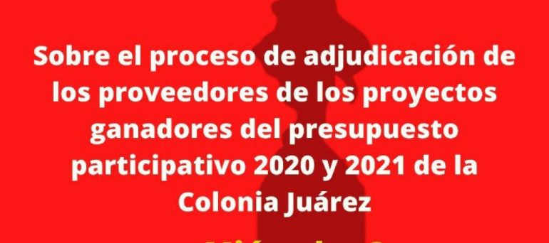 Irregulares contratos para presupuesto participativo
