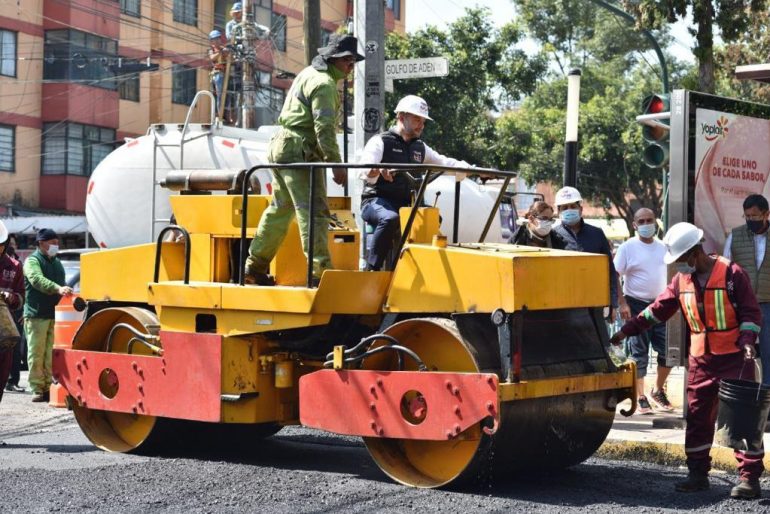 Llega ola de servicios a Tacuba con obras de reencarpetamiento