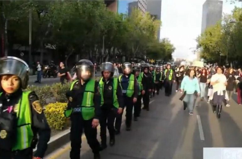 Desplegarán a 2,500 mujeres policía por movilizaciones feministas