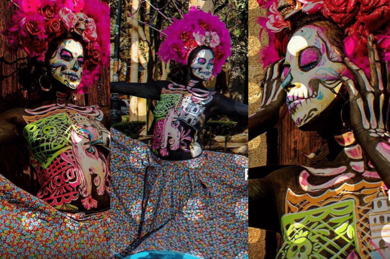 Conmemoración del Día de Muertos en Coyoacán