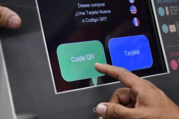El metro aceptará pago con tarjeta y código QR