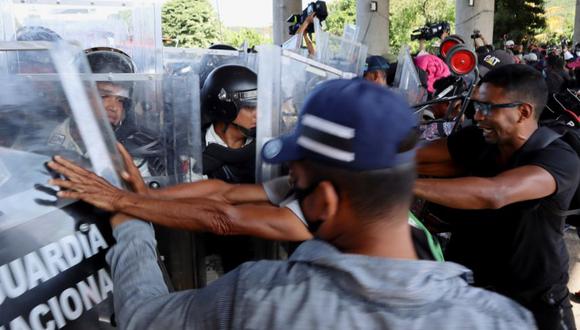 Guardia Nacional disparó contra vehículo de migrantes