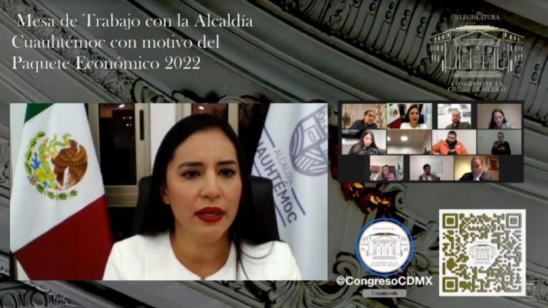Me río porque sólo eso generan, les dice Sandra Cuevas a diputados. Así les pidió más presupuesto