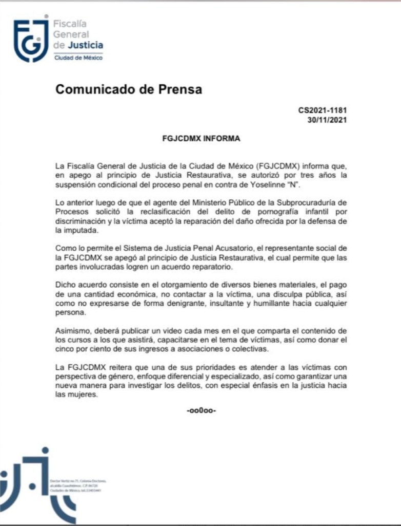 YosStop salió de la prisión