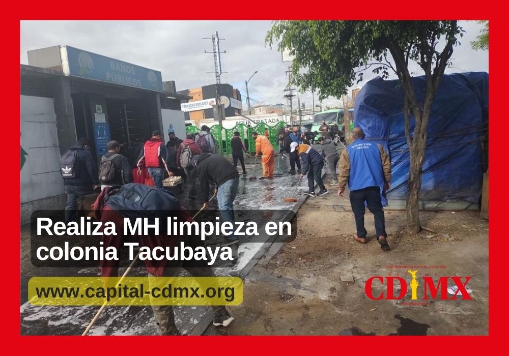 Realiza MH limpieza en colonia Tacubaya