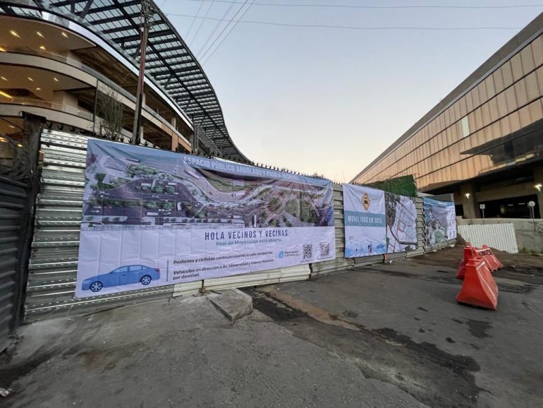 Cierran calle Real de Mayorazgo para continuar proyecto Mítikah. Sedema lo  justifica