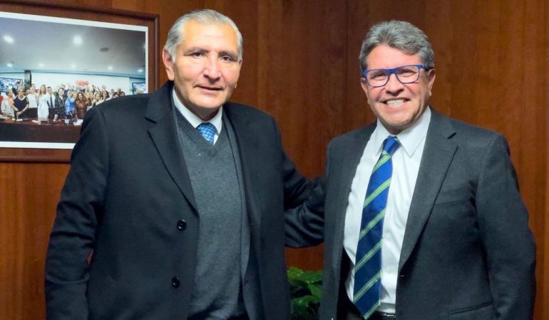 Monreal se reúne con Adán Augusto López