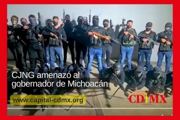CJNG amenazó al gobernador de Michoacán