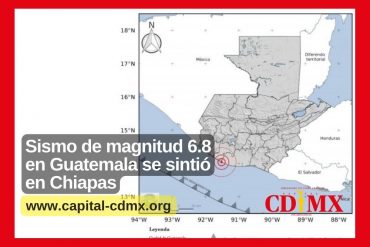Sismo de magnitud 6.8 en Guatemala se sintió en Chiapas