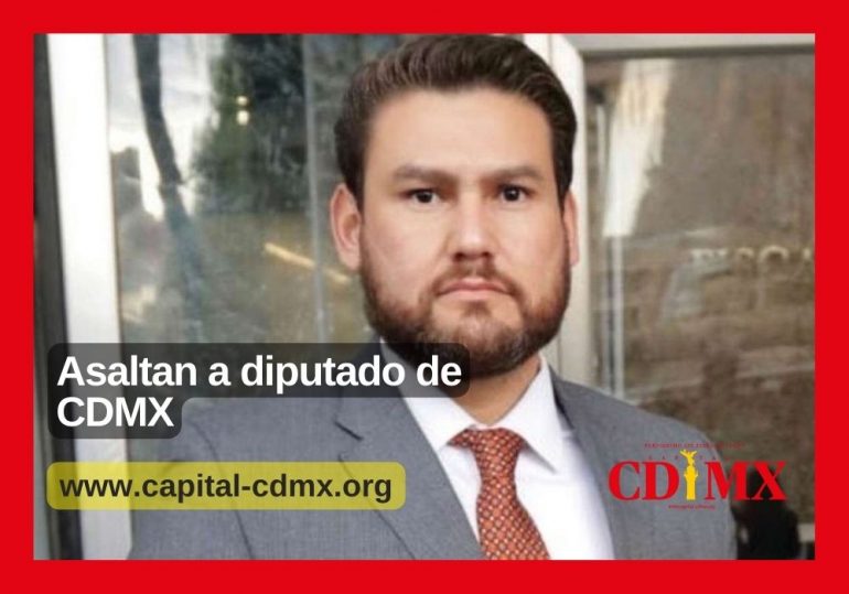 Asaltan a diputado de CDMX