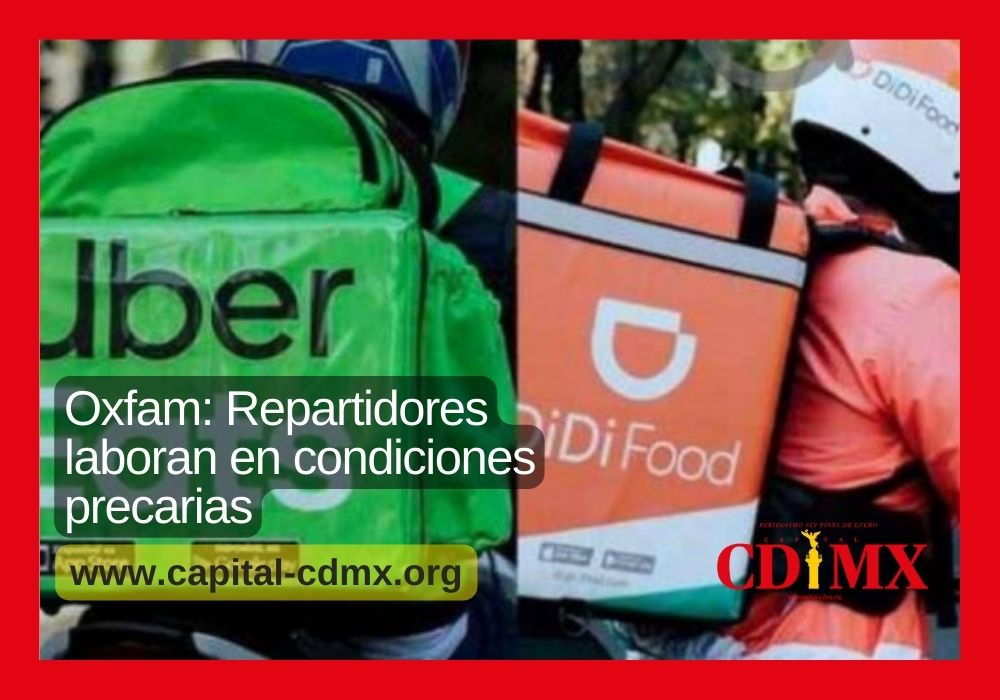 Oxfam: Repartidores laboran en condiciones precarias