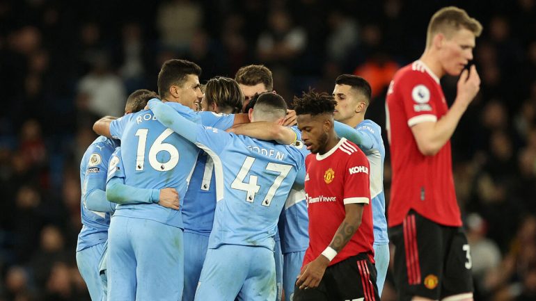 Manchester City humilla al United en el Etihad