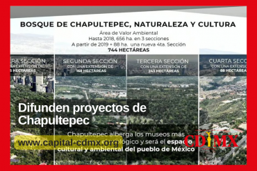 Difunden proyectos de Chapultepec
