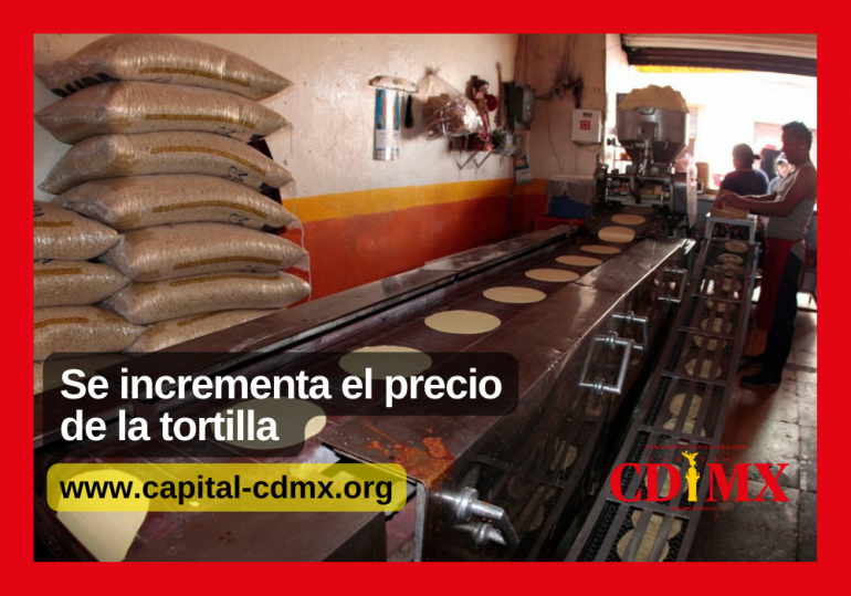 Se incrementa el precio de la tortilla y pan en el país