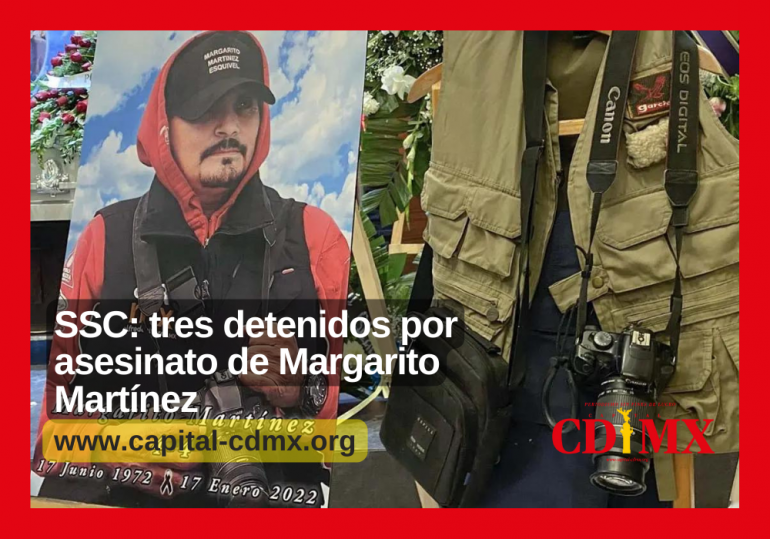SSC: tres detenidos por asesinato de Margarito Martínez