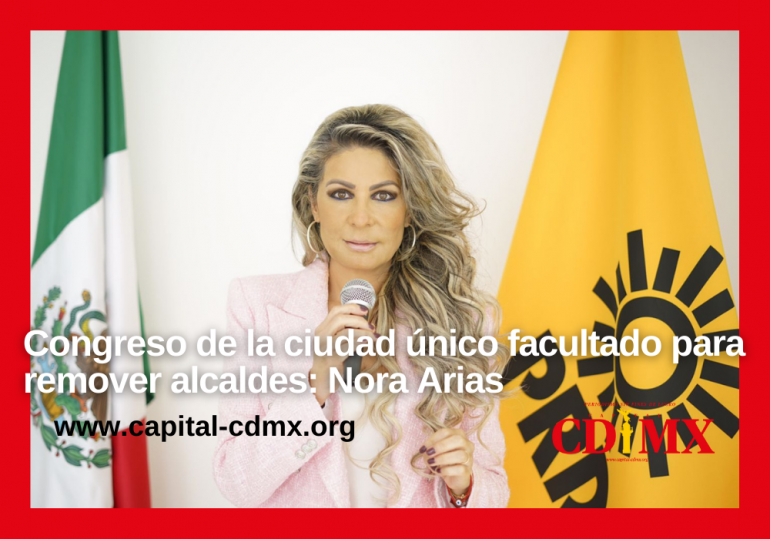 Congreso de la ciudad único facultado para remover alcaldes: Nora Arias