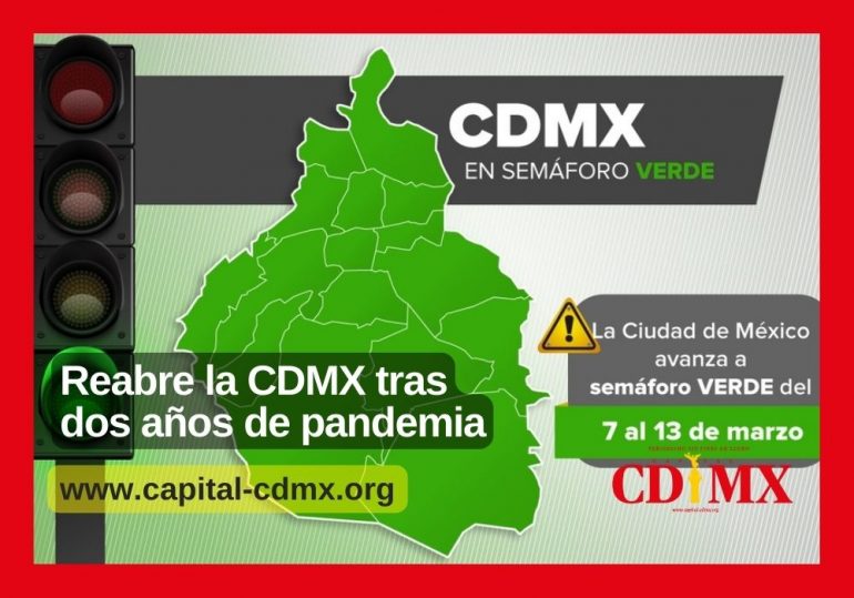Reabre la CDMX tras dos años de pandemia
