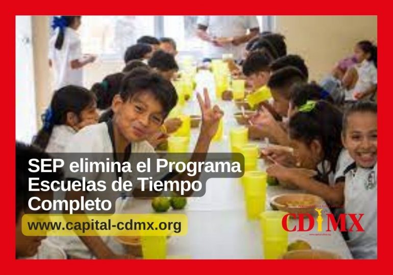 SEP elimina el Programa Escuelas de Tiempo Completo