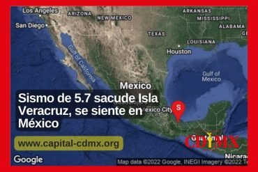Sismo de 5.7 sacude Isla Veracruz, se siente en México