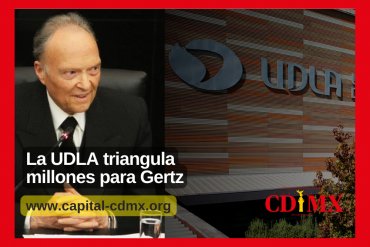 La UDLA triangula millones para Gertz