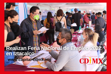 Realizan Feria Nacional de Empleo 2022 en Iztacalco