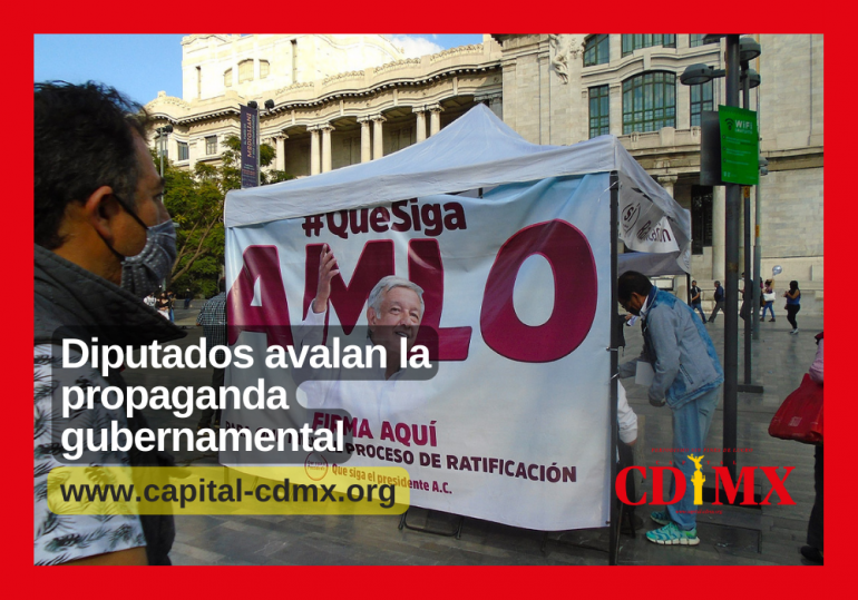 Diputados avalan la propaganda gubernamental