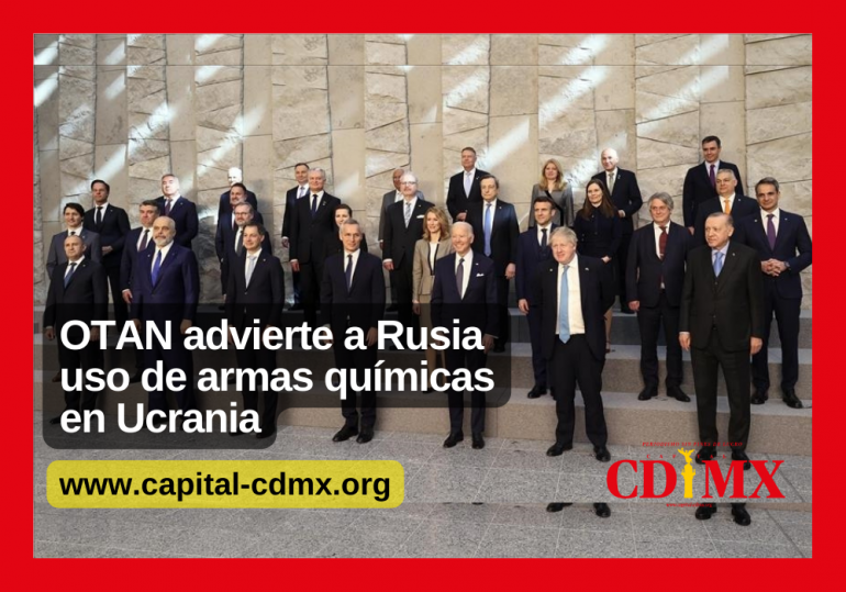 OTAN advierte a Rusia uso de armas químicas en Ucrania