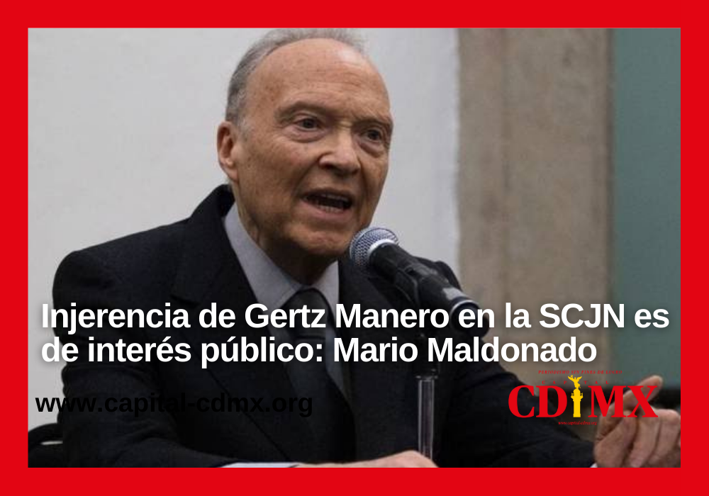Injerencia de Gertz Manero en la SCJN es de interés público: Mario Maldonado