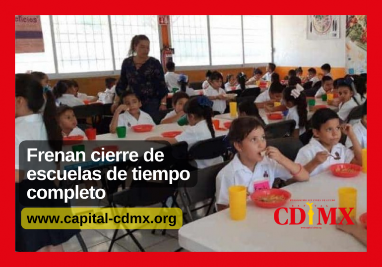 Frenan cierre de escuelas de tiempo completo