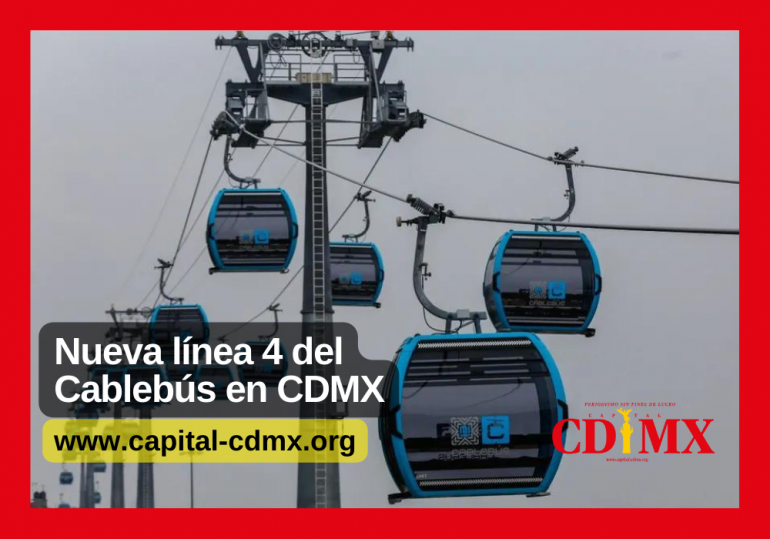Nueva línea 4 del Cablebús en CDMX