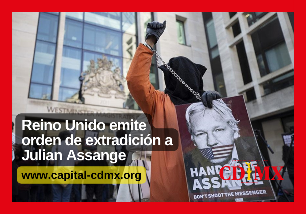 Reino Unido emite orden de extradición a Julian Assange
