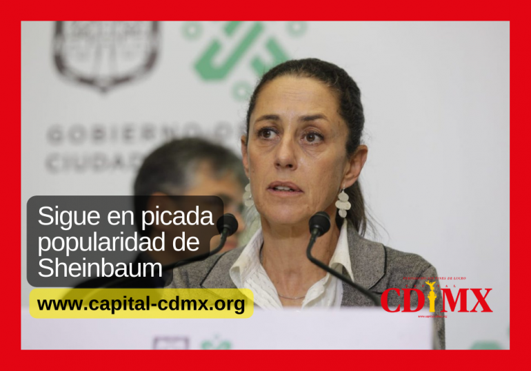 Sigue en picada popularidad de Sheinbaum